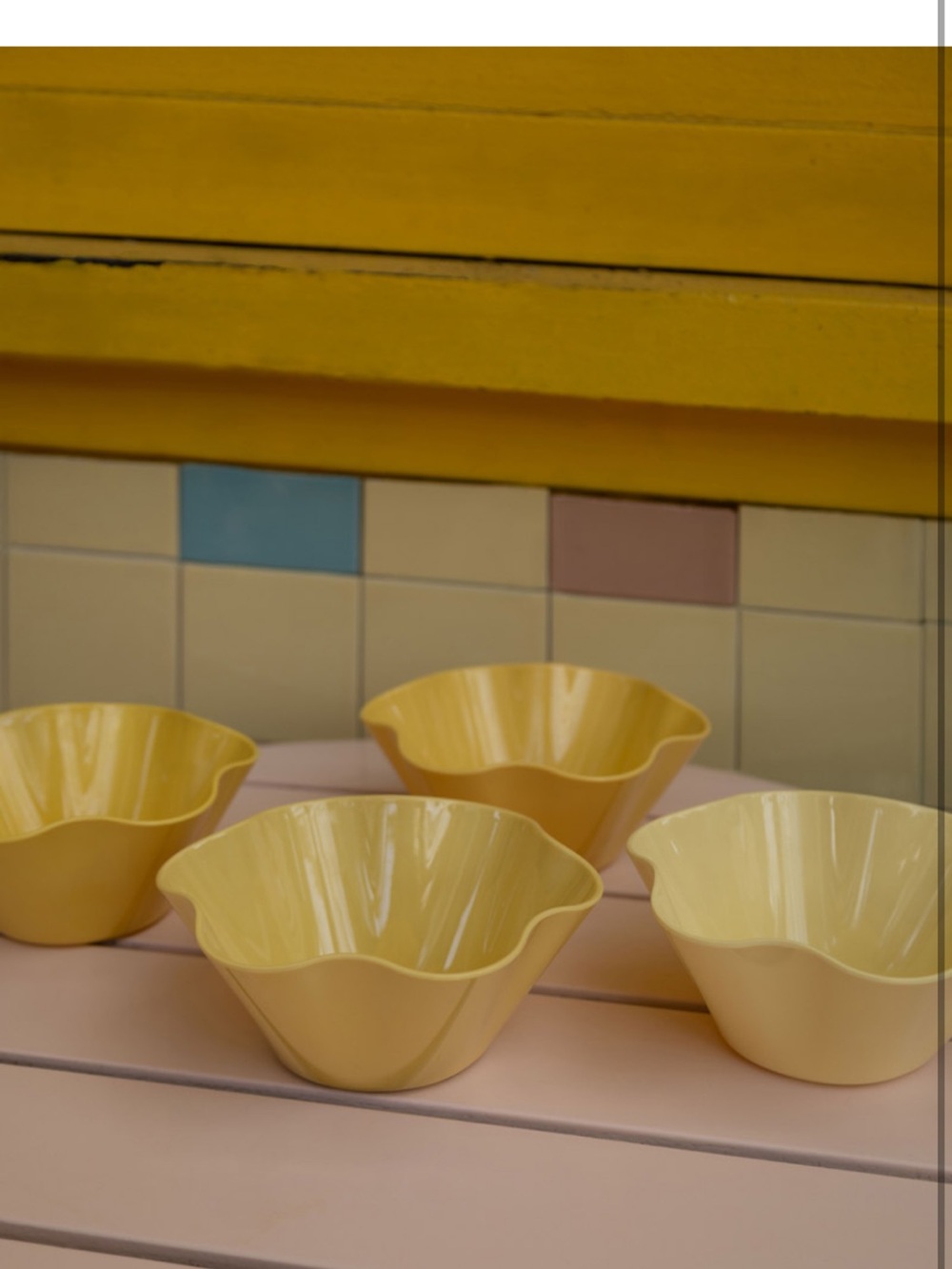 Greg Natale FLORA BOWL YELLOW, SET OF 4